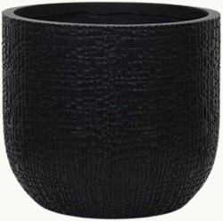 Blumentopf Capi Nature Skin Rund Anthrazit Ø24cm - 21cm