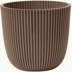 Bloempot Capi Nature Groove Warm Taupe Ø22 cm