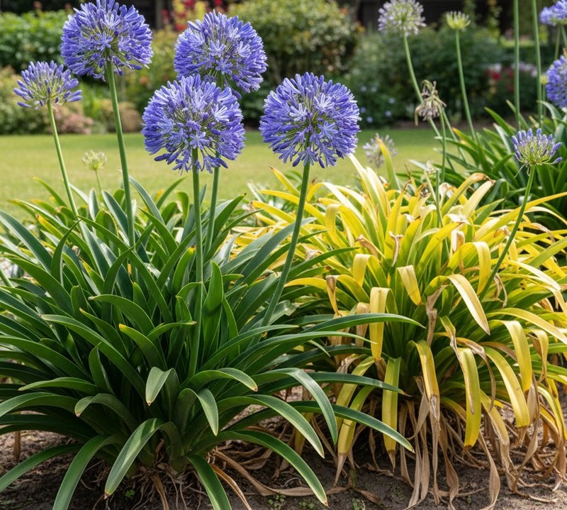 Agapanthus-Blätter vergilben: Ursachen und Lösungen für gelbe Blätter