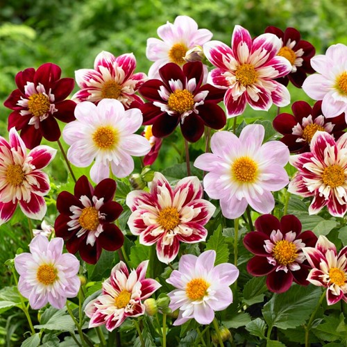 Dahlien collarette Charlotte Mischung