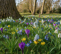 Florablom Blühende Rasenmischung – 65 Blumenzwiebeln für einen blühenden Rasen