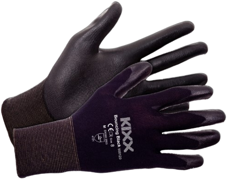 Kixx Handschuh Schwarz - mt 8 (Damengröße)