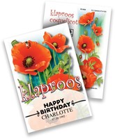 Personalisierte Werbegeschenke Samen Pakete Mohn 500 Stück-2