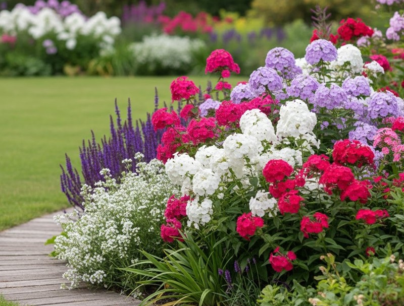 Phlox als fester Bestandteil mehrjähriger Bepflanzungen. Vielseitige Blütenpracht für deinen Garten